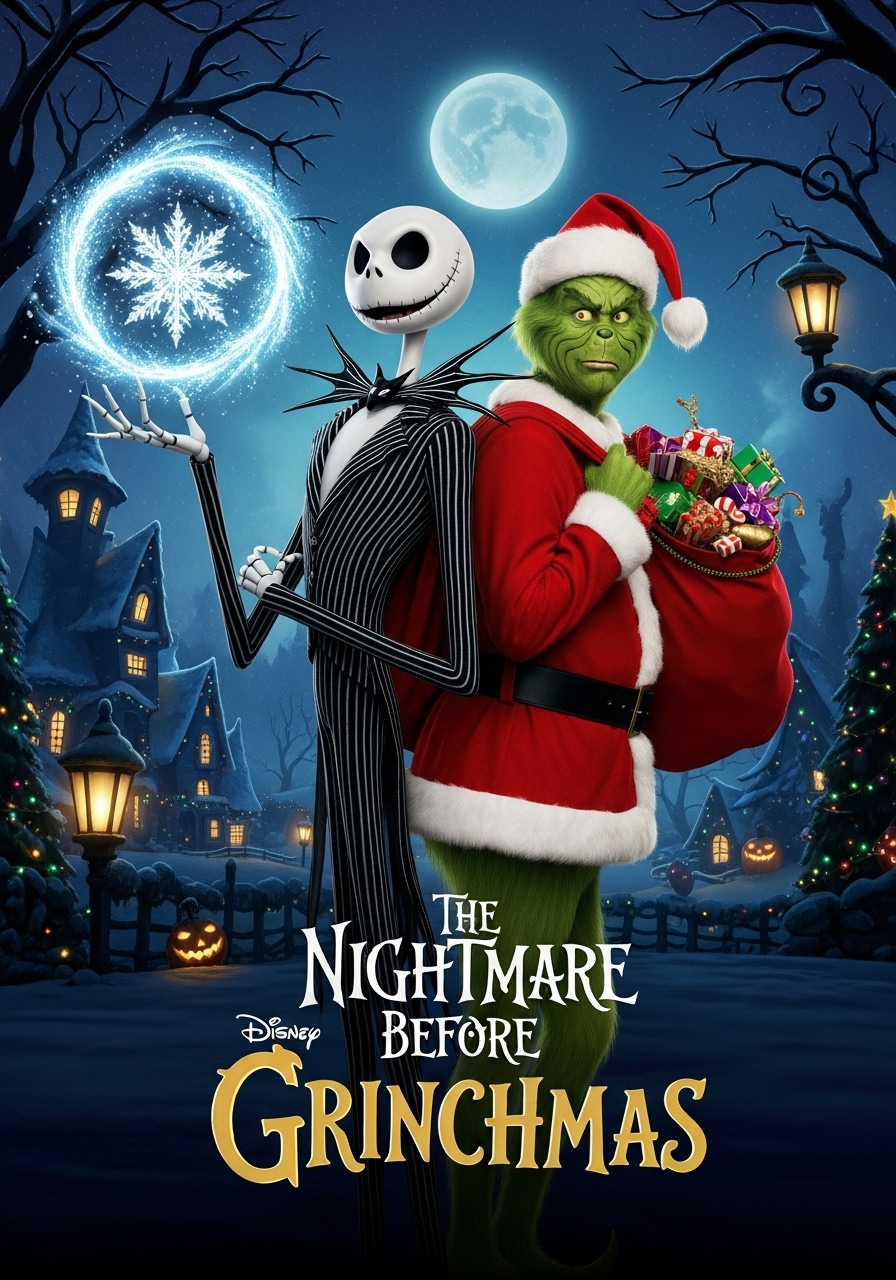 ⭐ HOLIDAY WORLDS COLLIDE IN “THE NIGHTMARE BEFORE GRINCHMAS” — JIM CARREY RETURNS IN A WILD, UNEXPECTED CROSSOVER EVENT